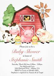Farm Baby Shower Invitation Barnyard Baby Shower Invitation Zazzle Com Animal Baby Shower Invitations Barnyard Baby Shower Invitations Farm Baby Shower