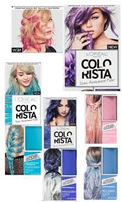 Pink Blue Purple Hair Dye Colorista Semi Permanent Hair Color For Light Blonde Or Bleached Hair No A Semi Permanent Hair Color Permanent Hair Color Hair Color