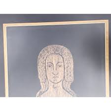 He is buried in the cathedral of notre dame in amiens, france. Large Sir Lady Foxely Gilded Brass Rubbings A Pair Chairish
