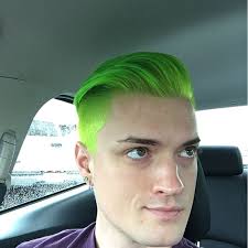 I Went Green Chartreuse Limegreen Sparkshaircolor Keylime Green Acidgreen Hair Menshair Mensfashion Green Hair Men Men Hair Color Men Blonde Hair