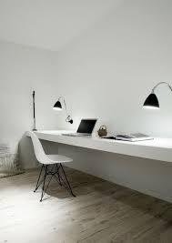 Minimal Long Office Desk Home Office Design Minimalist Home Workspace Inspiration