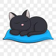 Black Cute Cat Sleep Blackcat Cat Cats Png And Vector With Transparent Background For Free Download Cute Cat Sleeping Cat Sleeping Cat Background