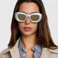 NEW LW40117I 20C LOEWE SILVER UNISEX LOEWE SUNGLASSES