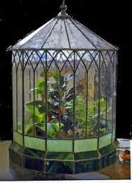 Make It Yourself Stained Glass Wardian Case Google Search Stainedglassterrarium Stainedglassfairy Glass Terrarium Glass Garden Victorian Terrariums