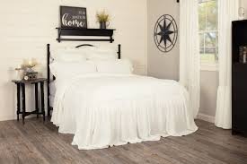 Ruffled throw blanket linen throw blanket linen bedding ruffle bedspread ruffle coverlet sheet with ruffles linen cover ruffled cover. Annabelle Antique White Ruffled Bedspread California King