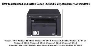 Your canon account is the way to get the most personalized support resources for your products. How To Download And Install Canon I Sensys Mf3010 Driver Windows 10 8 1 8 7 Vista Xp Youtube