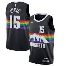 Just some places (and some people) are not down with rainbows because of. Men S Nike Nikola Jokic Black Denver Nuggets 2019 20 Finished Swingman Jersey City Edition