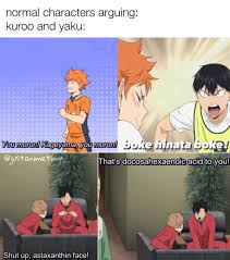 Haikyuu On Instagram Their Chemistry Please Credit If Reposted Haikyuu Haikyuu Funny Anime Pics Haikyuu Anime Haikyuu Funny