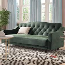 Magruder Velvet 83 Square Arm Sleeper Furniture Sleeper Sofa Sofa Furniture