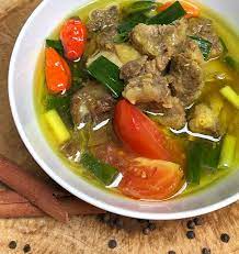 Pindang Iga Sour And Spicy Beef Ribs Soup Cook Me Indonesian Recipe Cooking With Turmeric Spicy Beef Lamb Recipes