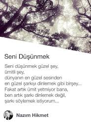 Seni Dusunmek Seni Dusunmek Guzel Sey Umitli Sey Dunyanin En Guzel Sesinden En Guzel Sarkiyi Dinlemek Gibi Birsey Fakat Ar Ozlu Sozler Guzel Soz Edebiyat