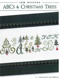 Abcs Christmas Trees Cross Stitch Chart