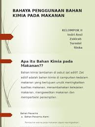Selain itu, bahan kimia juga dapat memperbaiki rasa. Bahaya Penggunaan Bahan Kimia Pada Makanan
