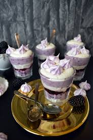 Blackberry Fool With Lavender Meringue Kisses Blackberry Fool Baking Recipes Desserts
