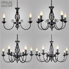 Black Chandeliers Lamp Lustres Modern Dining Living Room Hotel Indoor Light Decoration Wrought Iron Chandeliers Lighting Chandeliers Aliexpress