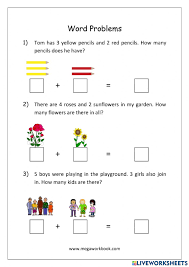 Our grade 1 word problem worksheets relate first grade math concepts to the real world. Story Sums Grade 1 Worksheet