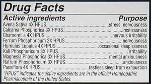 It is used for temporary symptomatic relief of simple nervous tension and insomnia . Calms Forte Hyland S 1 Super Sleep Aid Thtm