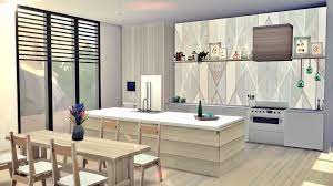 Well lets spice up the look of your kitchen with items from utensils and clutter, to appliances like stoves and refrigerators. No Cc Custom Build Kitchen Island Made By Using T O O L Gallery Artwork For Backsplash And Debug Canvas As Cabinet Fronts Hands Up If You Are Desperate For A New Kitchen Sims4