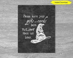 Sorting Hat Gift And Card Chalkboard Sign Instant Download Etsy In 2021 Wedding Hats For Guests Wizard Birthday Party Sorting Hat