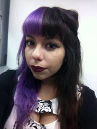 Pin By Nadia Williams On Hair Split Dyed Hair Split Hair Half Dyed Hair