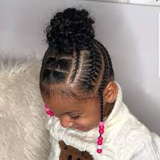Braids Cornrows Coiffures For Children Natural Hair Featured Xotic Braids Follow Axotic Baby Girl Hairstyles Lil Girl Hairstyles Kids Hairstyles