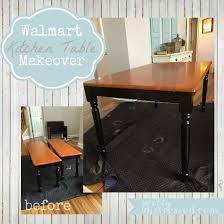 Walmart Kitchen Table Makeover Kitchen Table Makeover Trendy Farmhouse Kitchen Walmart Kitchen Tables
