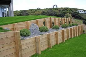Retaining walls are, thus, used to bound two soils between two different terrain elevations in situations where possessing slopes would be undesirable. Wood Retaining Wall Details Novocom Top