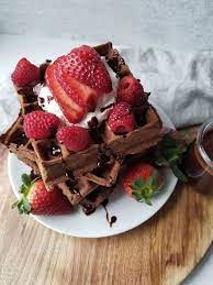 Decadent Chocolate Waffles Recipe In 2021 Chocolate Waffles Chocolate Waffle Recipe Sweet Brunch