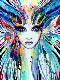 Goddess Of Colours Art Artwork Sign Art
