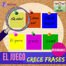 A Los Ninos Con Dificultades En La Lectoescritura Les Cuesta Escribir Frases Largas He Observa Juegos De Gramatica Sustantivos Y Adjetivos Juegos De Lenguaje