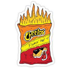 Flamin Hot Cheetos Sticker By Ladyfmazzola Tumblr Stickers Snapchat Stickers Bubble Stickers