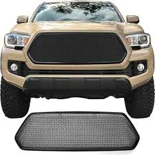 Amazon.com: Slotted Mesh Grille For 2016 2017 Toyota Tacoma With Black  Bezel : Automotive