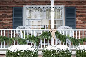 Using so many different ideas and decorate front porch for your beautiful home and make your. Simple And Natural Christmas Porch Decor On Sutton Place