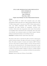 Salam (1997:15) mengemukakan bahwa akhlak atau moralitas manusia. Doc Upaya Guru Meningkatkan Sikap Sopan Santun Siswa Di Sekolah Reiza N Tiensih Academia Edu