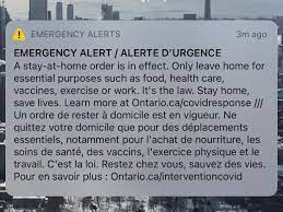 This comes after the province eased lockdown measures allowing retail stores, restaurants and more to operate at a limited capacity. Ontario Issues Emergency Alert On New Stay At Home Order To Curb Covid 19 Citynews Toronto