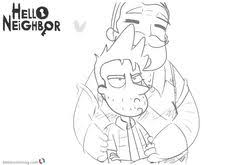 Cute Hello Neighbor Coloring Pages By Abrilk In 2020 Hello Neighbor Coloring Pages Coloring Pages Inspirational