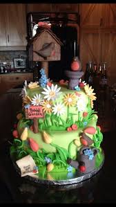 Sweet garden theme flower cake singapore colorful daisey design. 25 Gradening Landscaping Cake Pictures And Ideas On Pro Landscape Fruhlings Torte Kuchen Mit Fondant Motivtorte Geburtstag
