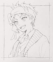 シマ傘 on twitter anime character drawing sketches anime sketch