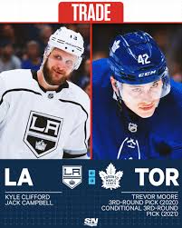 Each team had the option to protect seven forwards, three defensemen and one goalie, or. Sportsnet On Twitter Breaking The Mapleleafs Have Acquired Jack Campbell And Kyle Clifford From The Lakings In Exchange For Trevor Moore And 2 Draft Picks What Do You Think Of The Deal