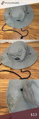 Quicksilver Gray Bucket Fishing Hat Size L Xl Hat Sizes Fishing Hat Hats For Men