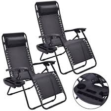 You'll receive email and feed alerts when new items arrive. Costway 2pc Zero Gravity Chairs Lounge Patio Folding Recliner Outdoor Black W Cup Holder Walmart Com Walmart Com