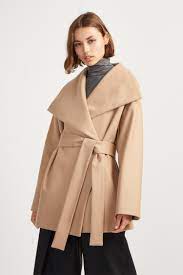 Pick from traditional camel styles and long brown trench coats with next day delivery available. Platform Felt Funnel Neck Coat Collections French Connection