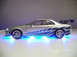 Model of a nissan skyline gtr. Paul Walker 1 18 Nissan Skyline Brian S Gt R R34 Fast Furious Led Light Ut Rar 1897222184