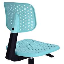 Turquoise office task adjustable desk chair mid back home children study chair. Greenforest Children Student Chair Low Back Armless Adjustable Swivel Ergonomic Home Office Student Computer Desk Chair Hollow Star Turquoise Pricepulse