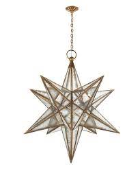 Tiny gold star pendant on a silver chain. Gold Extra Large Moravian Star Pendant