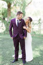 Groom Suits The Most Popular Outfits For Your Special Day Purple And Gold Wedding Dark Purple Wedding Purple Wedding Dress