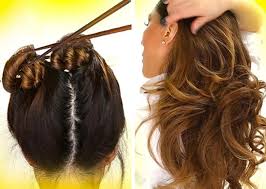 Naturally curly hair to soft curls using velcro rollers. Eight Ways To Get Curly Hair Without A Curling Iron Or Hair Rollers