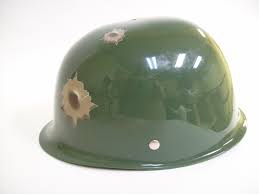 details about child green army helmet hat w bullet holes military soldier costume accessory