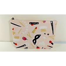 Check spelling or type a new query. Kate Spade Gia Cosmetic Bag Pink Designs Of Brushes Masks Martini Glass Etc 098687140317 Kate Spade Bag Pink Gold Hardware Fash Direct