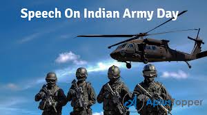 Indian army day is a day of great importance as it is celebrated to honor, pay homage and salute the brave and courageous indian soldiers who laid their life on the line to protect us and this country. Speech On Indian Army Day Indian Army Day Speech For Students And Children In English A Plus Topper
